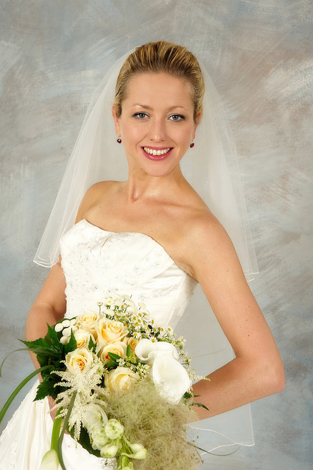 Porträt der Braut, Studioaufnahme - Fotostudio Schreiner
